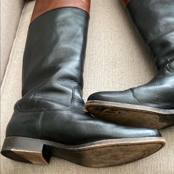 Frye Melissa Logo Tall Boots Size 9 - Picture 9 of 14